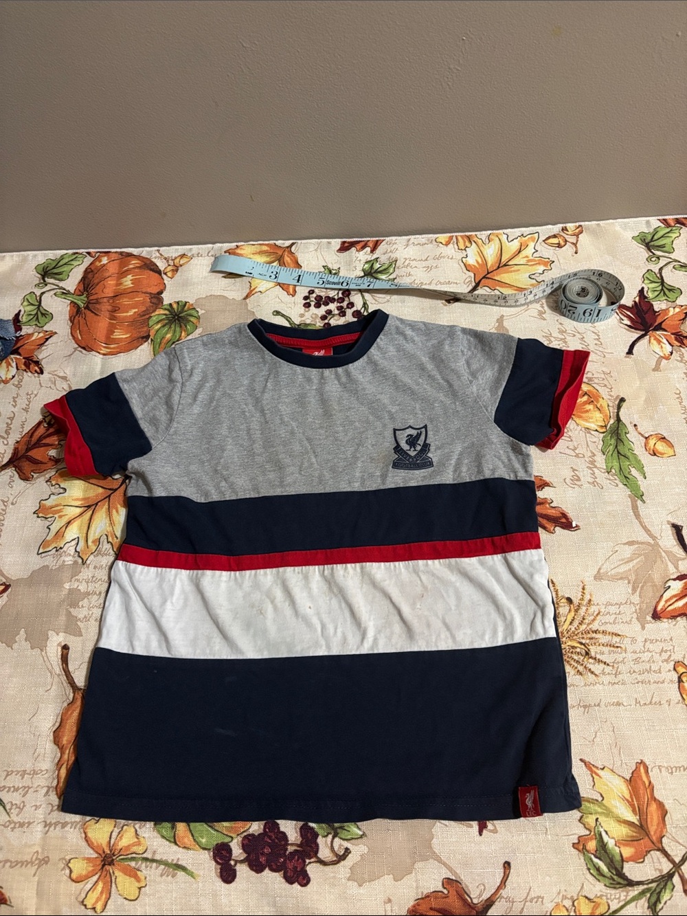 LFC Kids Colorblock Short Sleeve Tee - Grey, Navy & White